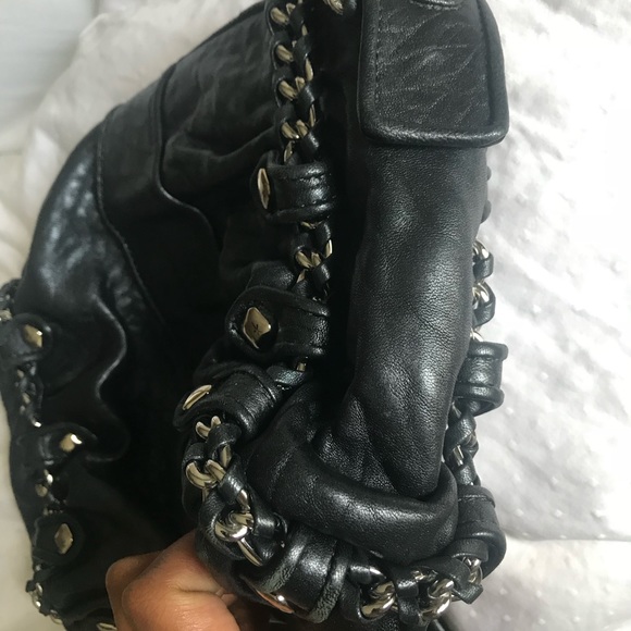 Authentic Leather MCM cross body with Chain Strap - Picture 8 of 8